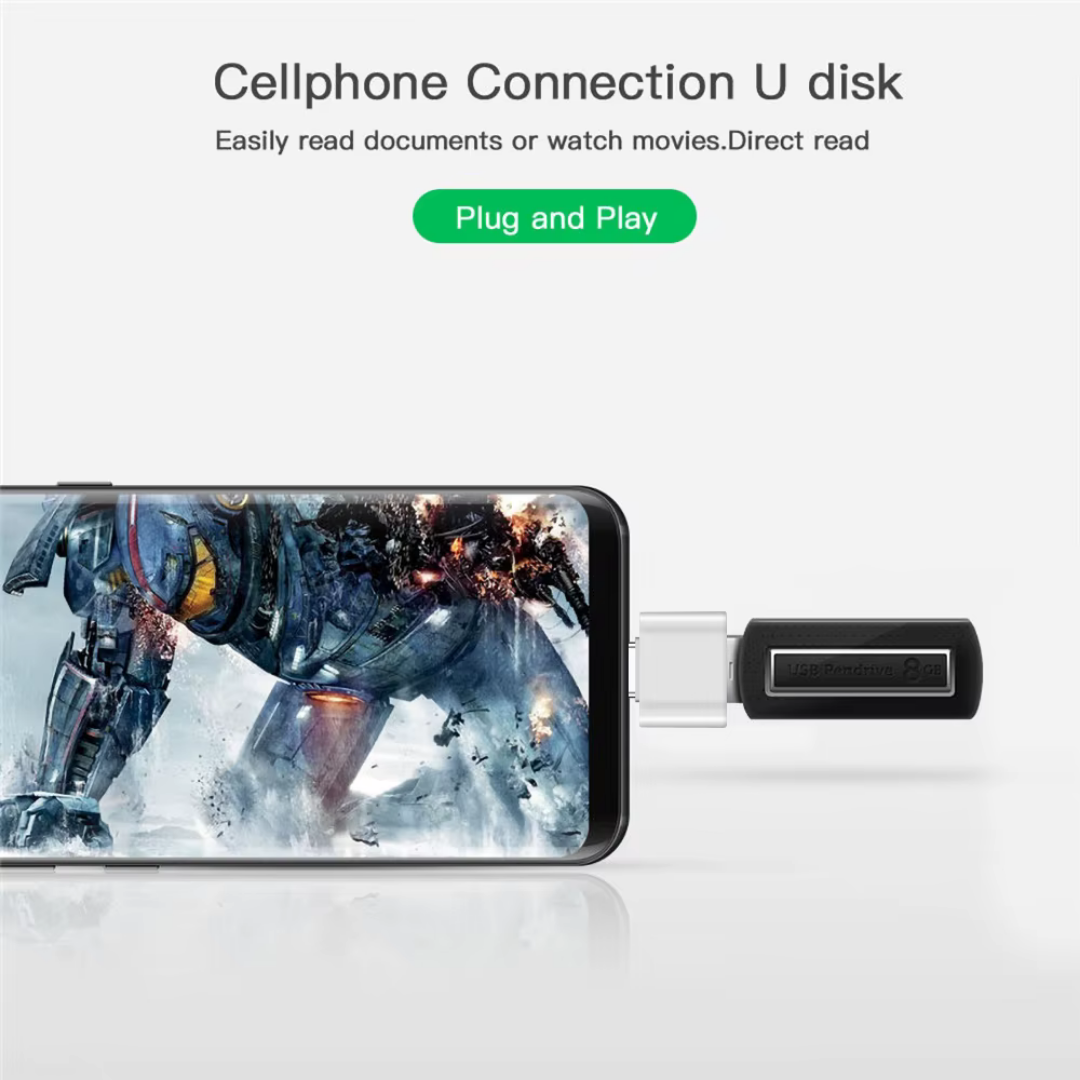 Wodimark USB-A to Type-C OTG Metal Adaptör | USB 3.0 Hızlı Veri ve Şarj Dönüştürücü (Gümüş)