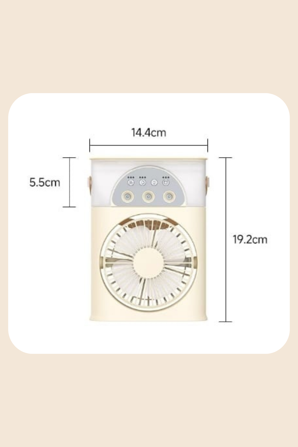 Wodimark Smart Taşınabilir Işıklı Spreyli Vantilatör Buzlu Buharlı Vantilatör Mi