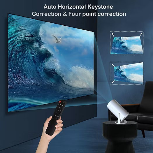 M300 Max Full HD 4K Taşınabilir Android Box Oyun Konsolu Projektör 2 Kol