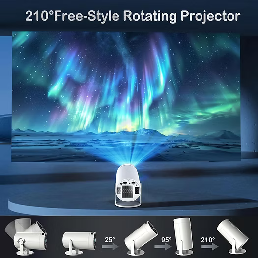 M300 Max Full HD 4K Taşınabilir Android Box Oyun Konsolu Projektör 2 Kol