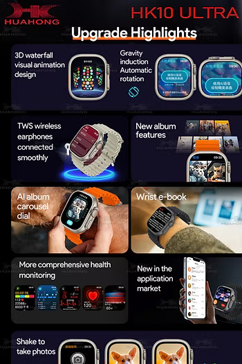 Wodimark HK10 Ultra 3 Wifi 6 Chat GPT/Video Uygulama Akıllı Saat