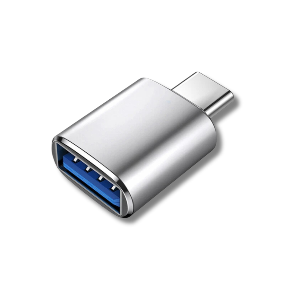 Wodimark USB-A to Type-C OTG Metal Adaptör | USB 3.0 Hızlı Veri ve Şarj Dönüştürücü (Gümüş)