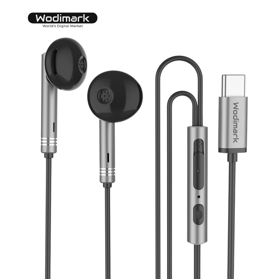 Wodimark kablolu kulaklık iPhone 15/16 ve tüm Type-C cihazlar için