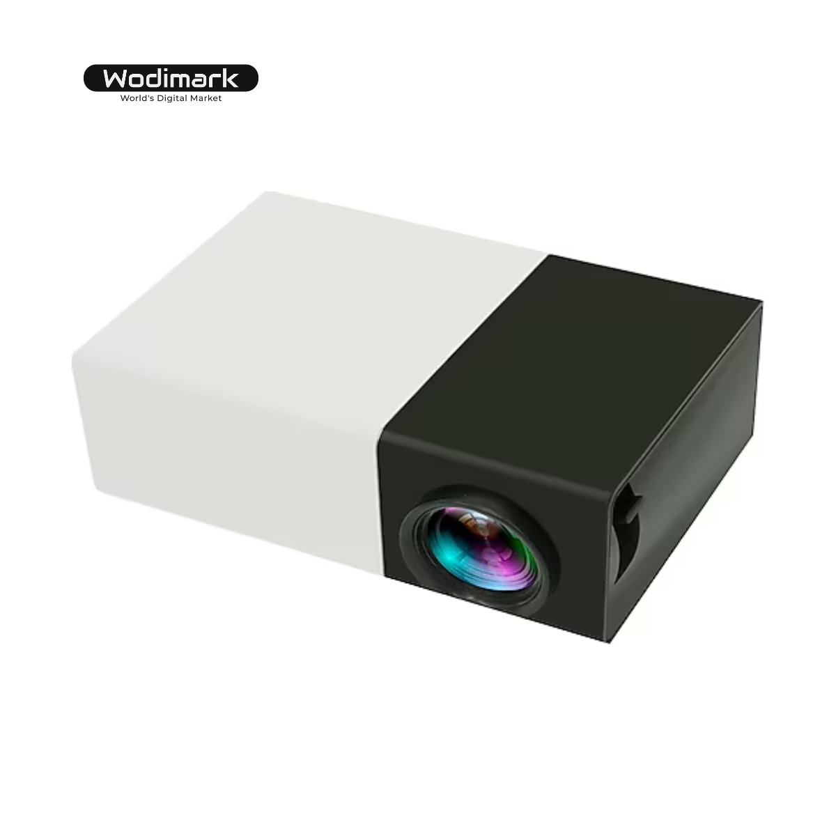 Wodimark YG300 Mini Pro Taşınabilir LED Projeksiyon Cihazı – Android 1080P, Dahili Batarya, HDMI / USB / SD Kart Girişli Ev Sineması Sistemi