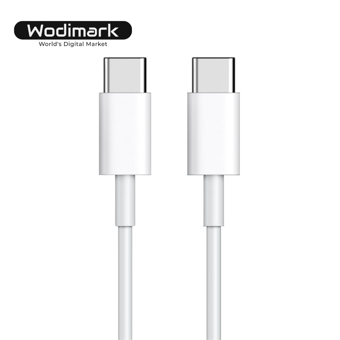 Wodimark USB-C Şarj Kablosu 60W (1m) | Hızlı Şarj & Veri Aktarımı | Çift Uçlu US