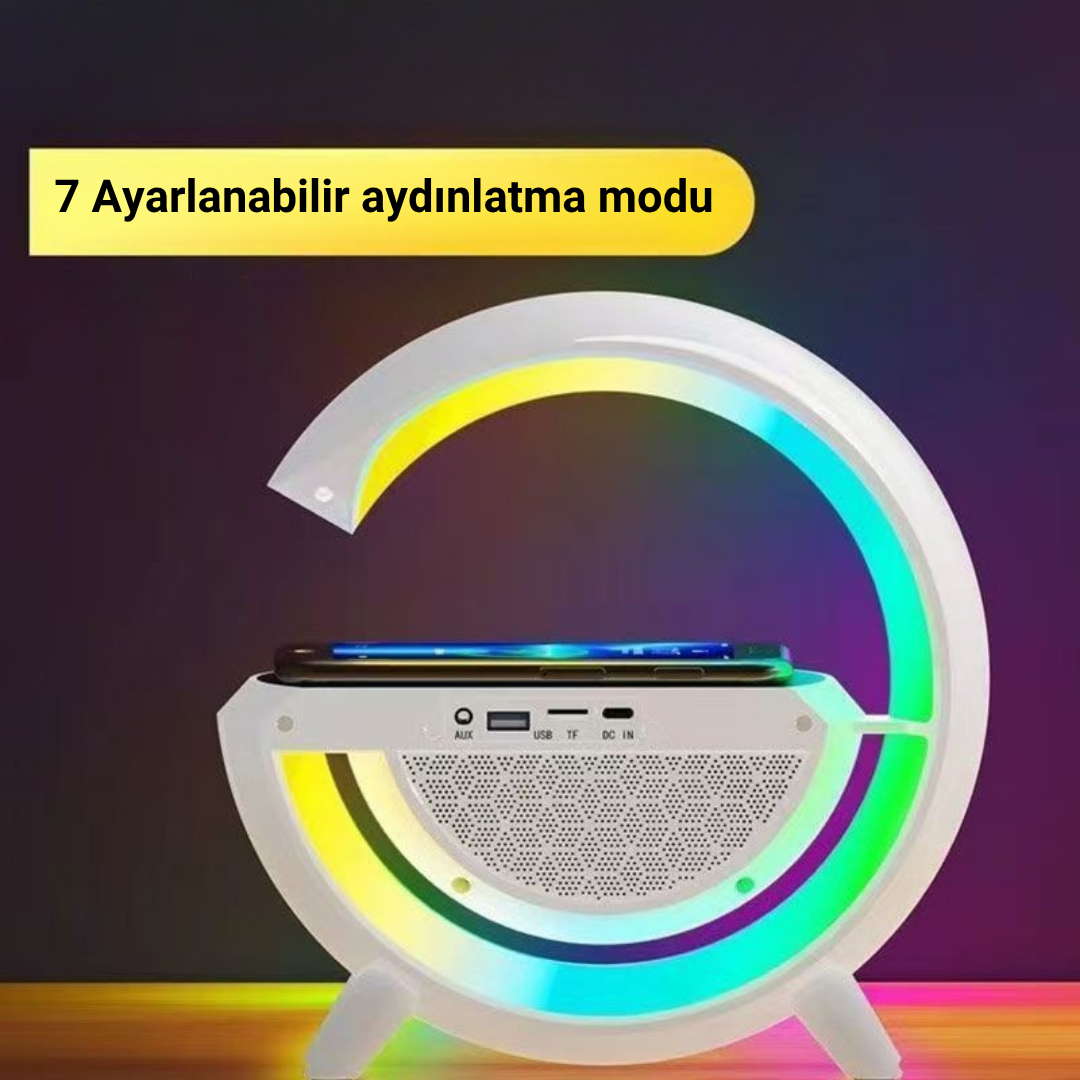 Wodimark RGB Bluetooth Speaker Dijital Göstergeli