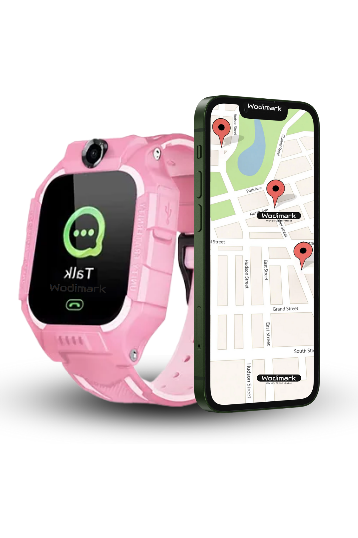 Wodimark Sim Kartlı LBS Konumlu Kameralı Akıllı Çocuk Takip Saati – SOS Acil Arama, Gizli Dinleme, IMEI Kayıt