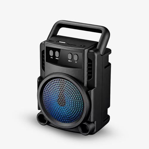 Wodimark RGB Aydınlatmalı Taşınabilir Kablosuz Bluetooth Hoparlör – SD / AUX / USB Girişli Wireless Speaker