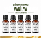 Juvya. 5'Li Vanilya Esansiyel Uçucu Koku Yağı Buhurdanlık Yağı Difüzör Esansı Hobi Esans Ortam Oda Kokusu 10ml