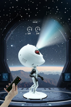 Alien Star Projector Night Light | Ceiling Nebula Galaxy Projector, Laser