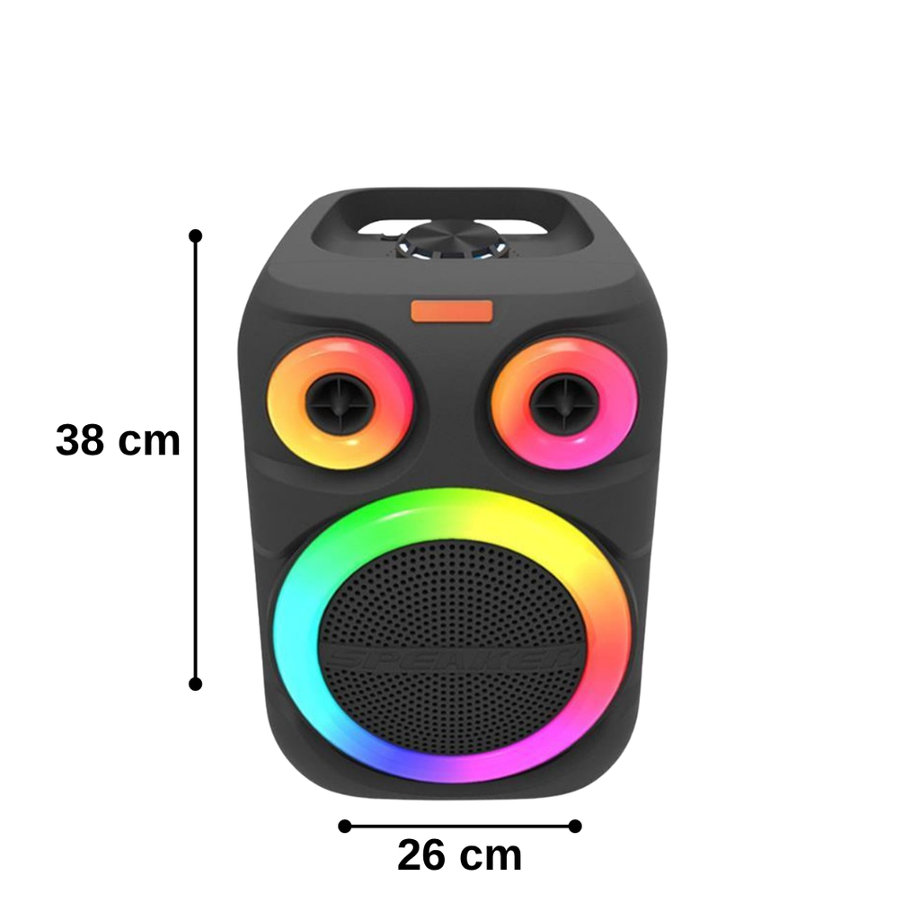 Wodimark RGB Işıklı 25W 8 inç Mikrofonlu Bluetooth Hoparlör