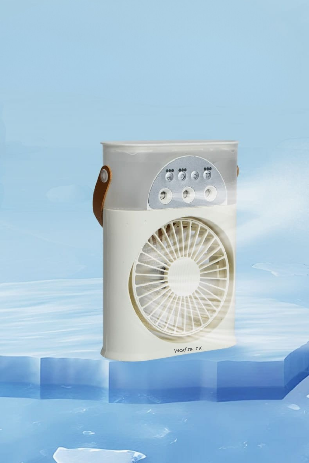 Wodimark Smart Taşınabilir Işıklı Spreyli Vantilatör Buzlu Buharlı Vantilatör Mi