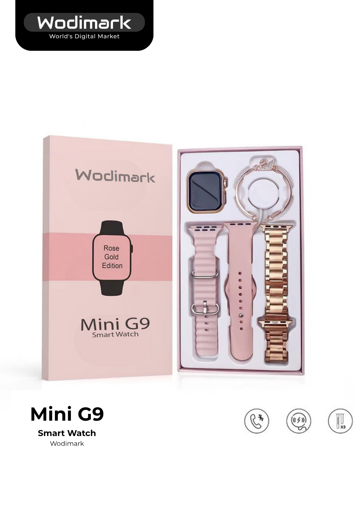 Watch G9 Mini Akıllı Saat - Bileklik Hediye