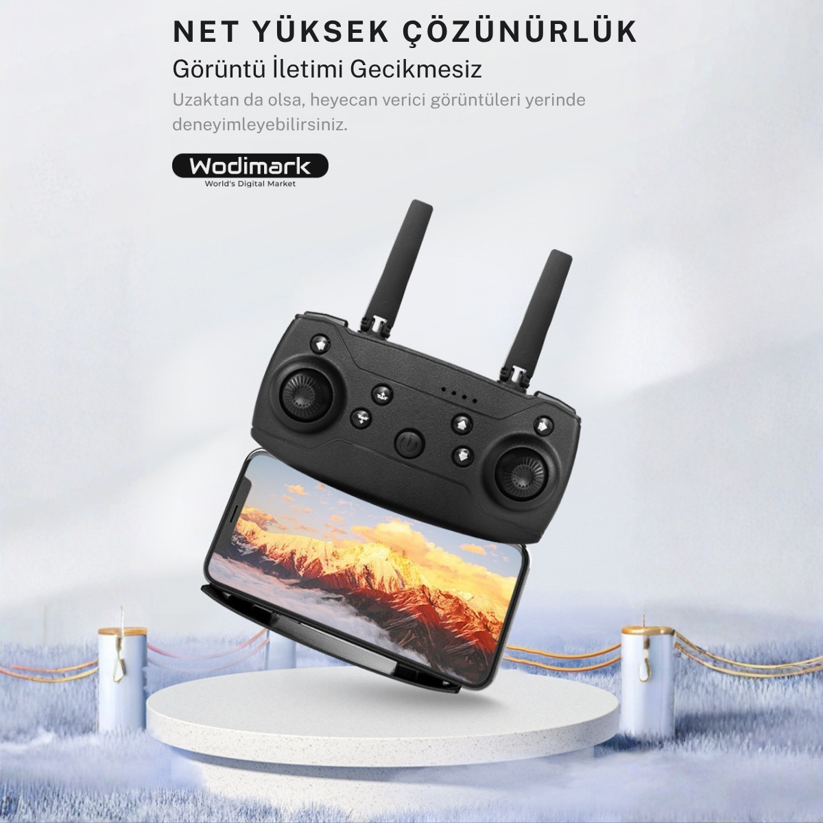 Çift Kamera Uzaktan Kumandalı Taşıma Çantalı Çocuklar İçin Uygun, Katlanabilir, Başlangıç Kameralı Eğlence Hobi Çift Batarylı