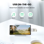 Wodimark USB-A to Type-C OTG Metal Adaptör | USB 3.0 Hızlı Veri ve Şarj Dönüştürücü (Gümüş)