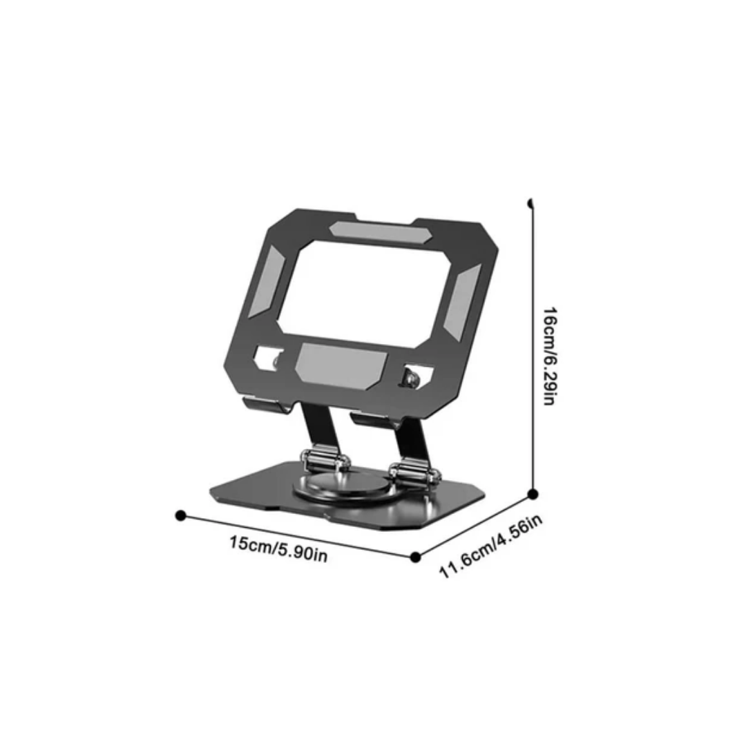 Wodimark 360° Döner Tablet Standı | iPad İçin Katlanabilir Masaüstü Tablet ve Telefon Tutucu