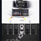 Wodimark 1080P Dash Cam Full Hd Araç içi Kamera Ön Arka ve İç Kayıt 3 Kamera