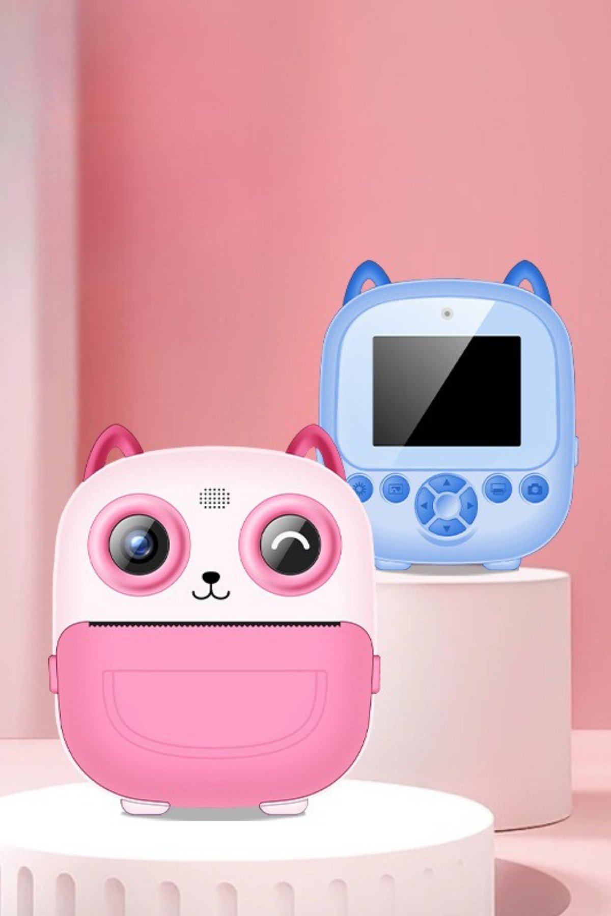 Wodimark Print Camera Çocuk Fotoğraf Makinesi Dijital HD Video Kamera Anlık