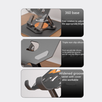 360° Dönebilen Alüminyum Tablet Standı | Yükseklik ve Eğim Ayarlı Metal Tablet Tutucu | 7–12 İnç | iPad Tablet Tutucu