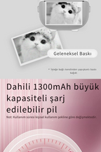 Wodimark Print Camera Çocuk Fotoğraf Makinesi Dijital HD Video Kamera Anlık