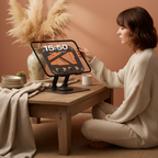 360° Dönebilen Alüminyum Tablet Standı | Yükseklik ve Eğim Ayarlı Metal Tablet Tutucu | 7–12 İnç | iPad Tablet Tutucu