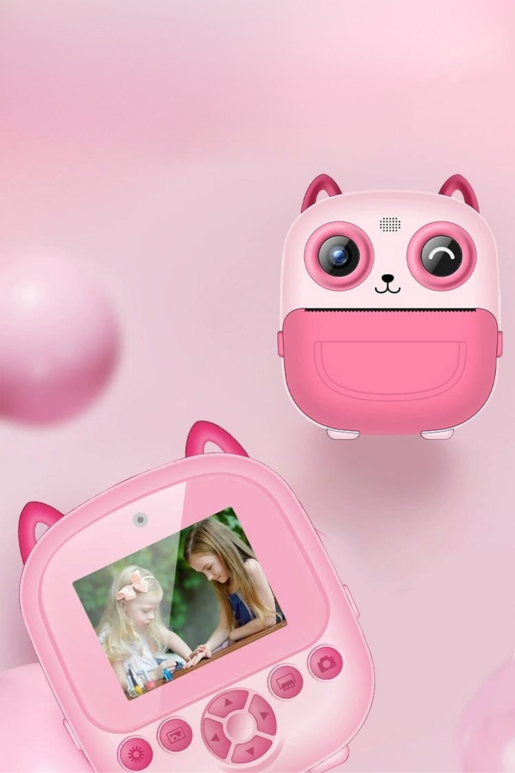 Wodimark Print Camera Çocuk Fotoğraf Makinesi Dijital HD Video Kamera Anlık