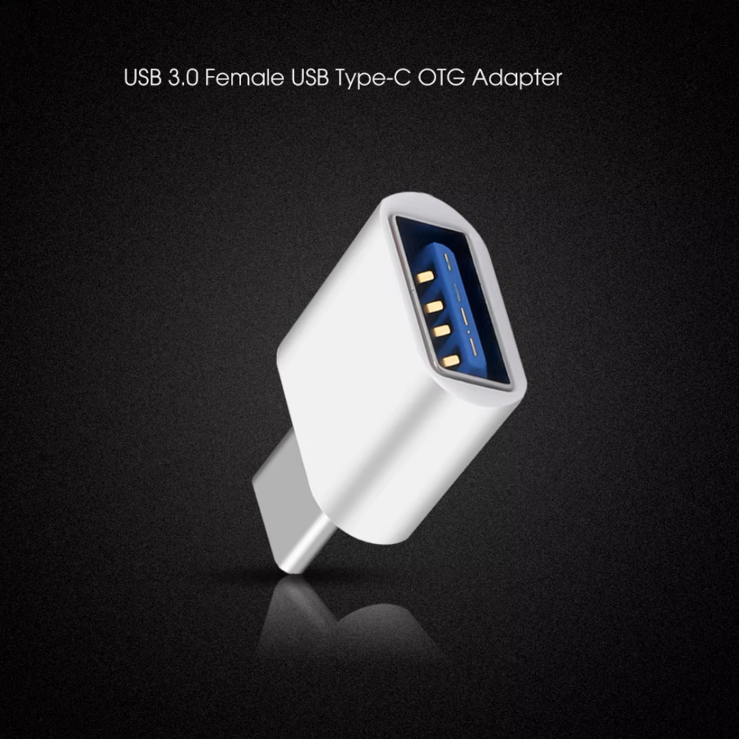 Wodimark USB-A to Type-C OTG Metal Adaptör | USB 3.0 Hızlı Veri ve Şarj Dönüştürücü (Gümüş)