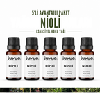 Juvya. 5'Li Nioli Esansiyel Uçucu Koku Yağı Buhurdanlık Yağı Difüzör Esansı Hobi Esans Ortam Oda Kokusu 10ml