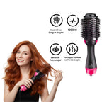 3’ü 1 Arada Saç Şekillendirici Fön Tarağı 1000W | Kurutma, Düzleştirme ve Hacim | İyon Teknolojisi