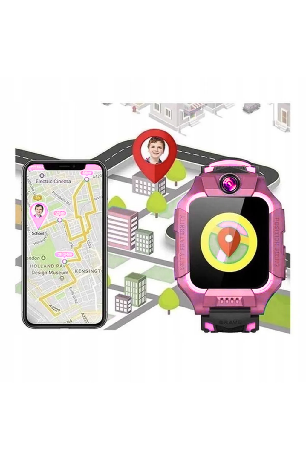 Wodimark Sim Kartlı LBS Konumlu Kameralı Akıllı Çocuk Takip Saati – SOS Acil Arama, Gizli Dinleme, IMEI Kayıt
