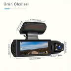 Wodimark Araç İçi Kamera 3.16” LCD Ekran, 170° Geniş Açılı Lens, Gece Görüş, G-S