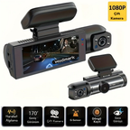 Wodimark Araç İçi Kamera 3.16” LCD Ekran, 170° Geniş Açılı Lens, Gece Görüş, G-S