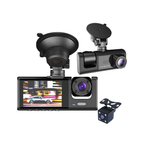 Wodimark 1080P Dash Cam Full Hd Araç içi Kamera Ön Arka ve İç Kayıt 3 Kamera