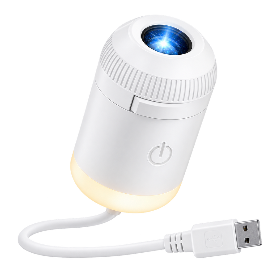 Galaxy Yıldızlı Gökyüzü Projektörü, 2'si 1 Arada 360° Ayarlanabilir LED Uzay Samanyolu Lambası, 12 Adet Film Diskli Yıldızlı Gökyüzü Projektörü, Yatak Odası Parti Dekorasyon Hediye İçin Tavan