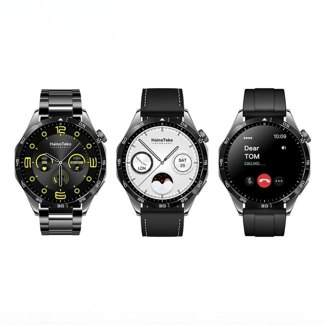 Wodimark GT66 PLUS 1.62" Amoled Ekran 47mm Deri+Silikon+Metal Kordonlu iOS/Android