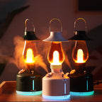 Wodimark Retro Gaz Lambası Görünümlü Şarjlı Hava Nemlendirici | LED Gece Lambası & Aroma Difizör | Sessiz Nano Buhar Teknolojisi