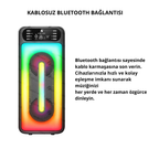Wodimark RGB Ledli taşınabilir ses sistemi Bluetooth Hoparlör