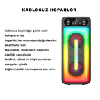 Wodimark RGB Ledli taşınabilir ses sistemi Bluetooth Hoparlör