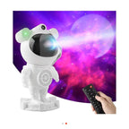 Hoparlörlü Astronot LED Galaxy Projektör: Yıldızlarla Dolu Bir Geceye Yolculuk!