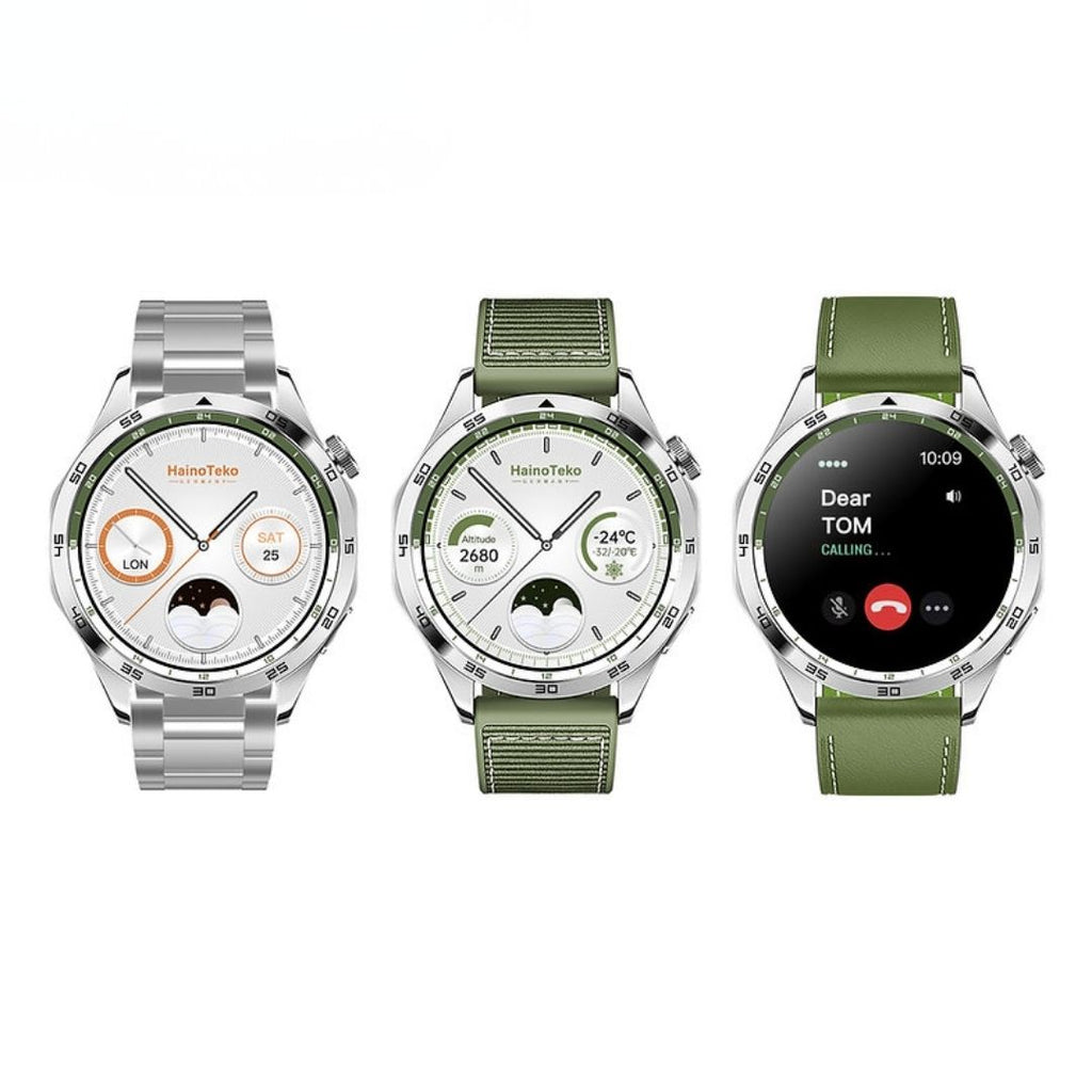 Wodimark GT66 PLUS 1.62" Amoled Ekran 47mm Deri+Silikon+Metal Kordonlu iOS/Android
