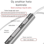 Wodimark 3.5mm AUX Kablolu Kulaklık – Mikrofonlu ve Kumandalı, Gürültü İzolasyon