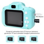 Wodimark Dijital Fotoğraf Makinesi Çocuk Mini 1080p Hd Kamera Selfie