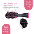 3’ü 1 Arada Saç Şekillendirici Fön Tarağı 1000W | Kurutma, Düzleştirme ve Hacim | İyon Teknolojisi