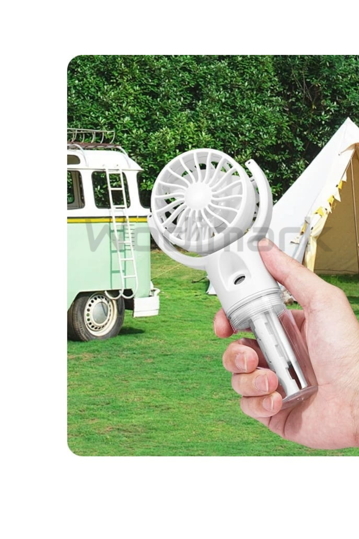 Wodimark El Tipi Sulu Buharlı Fan Şarjlı Vantilatör Mini Masaüstü El Fan Taşınab