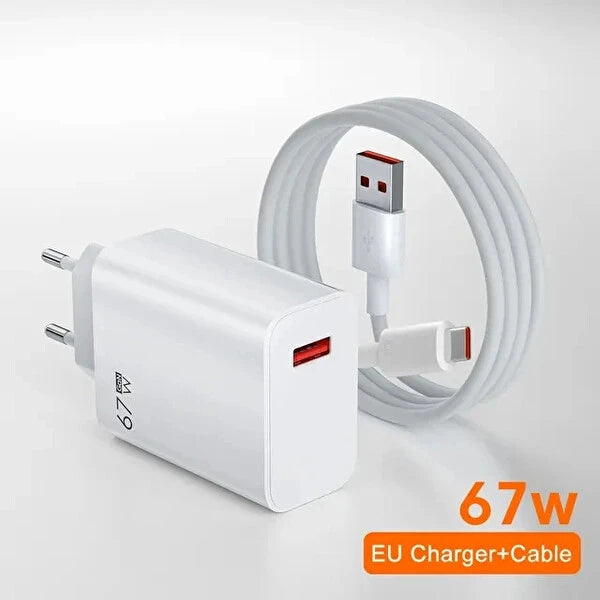 Wodimark Hızlı Şarj Turbolu 67Watt Şarj Seti