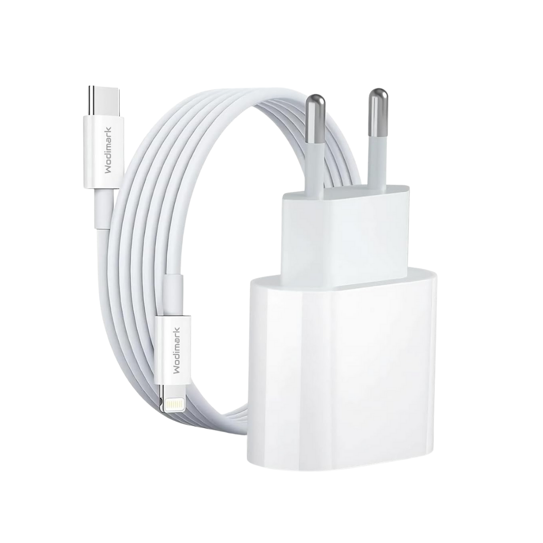 iPhone Fast Charger 20W + USB-C Cable | Compatible with iPhone 14/13/12/11/X/Pro/Max