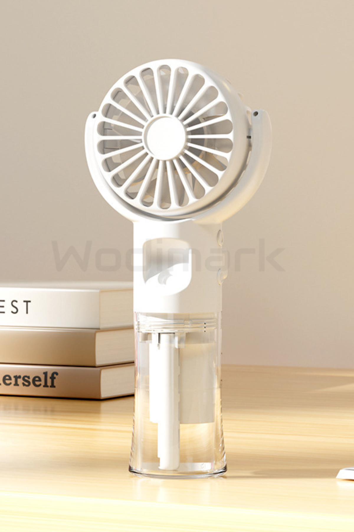 Wodimark El Tipi Sulu Buharlı Fan Şarjlı Vantilatör Mini Masaüstü El Fan Taşınab