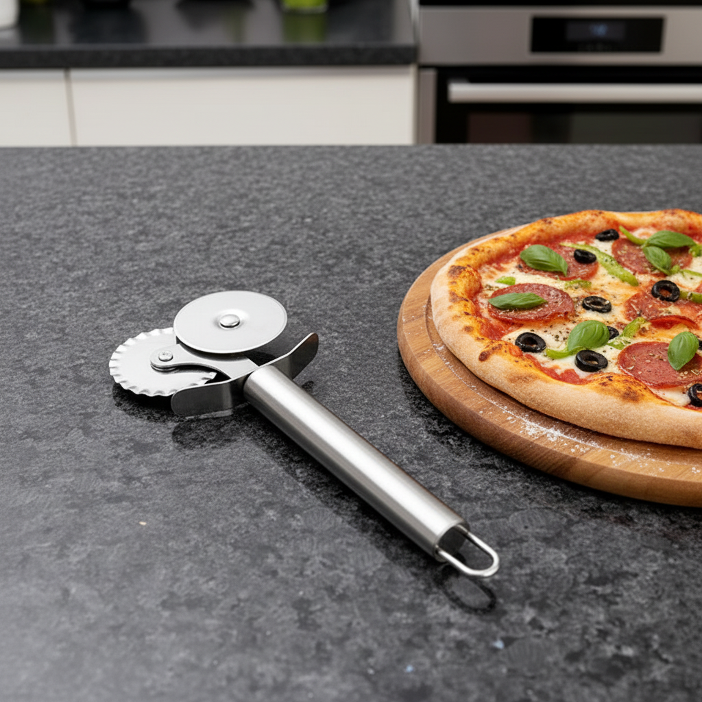 Çift Taraflı Pizza Hamur Kesici Pratik Pizza Kesme Aparatı